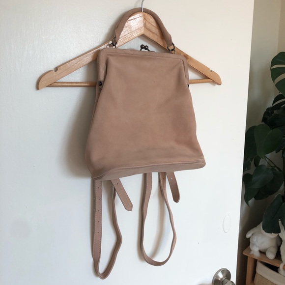 Urban Outfitters Handbags - Pink Suede Backpack from Urban Outfitters